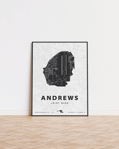 Andrews Joint Base Map Print